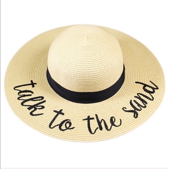 Beach Sun Hat “Talk to the Sand” - Picture 3 of 4